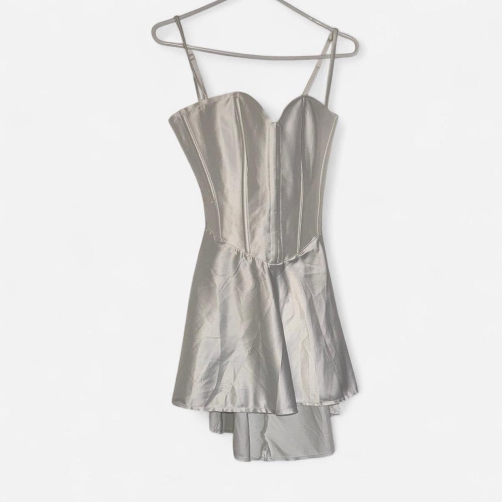 SKIMS Woven Shine Corset Dress